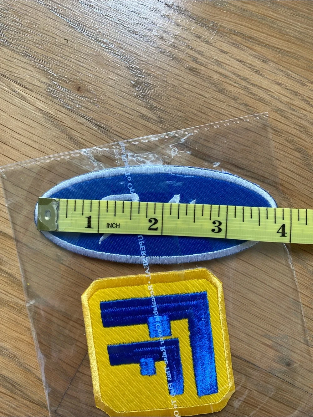 Fix it Felix Oval Name Patch & Yellow-Blue Logo Patch Set